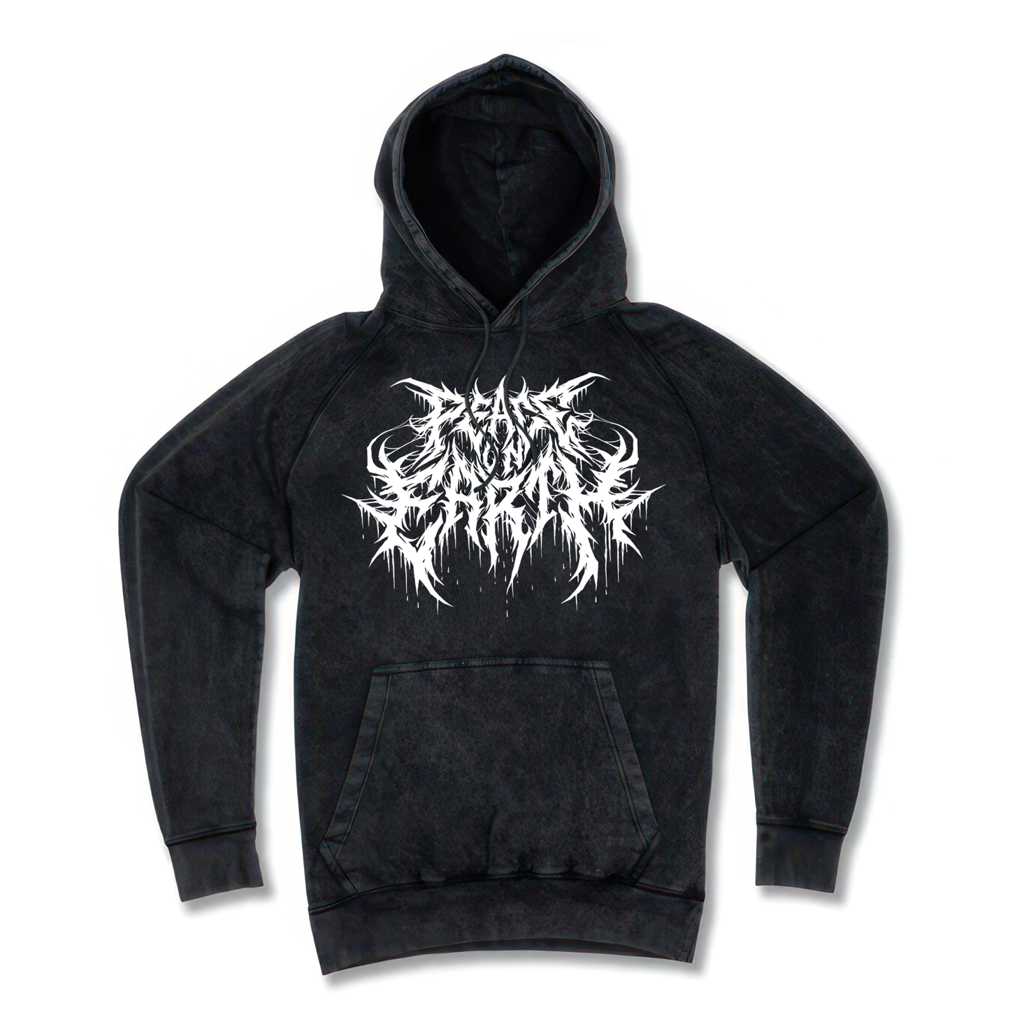 Vintage wash Hoodie White Design