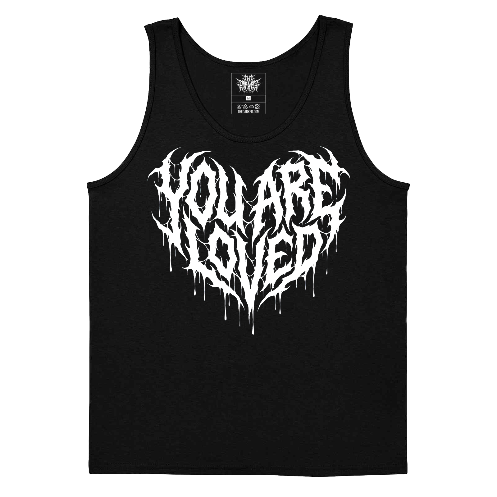 You Are Loved Christian metal tank top – The Dark Fit