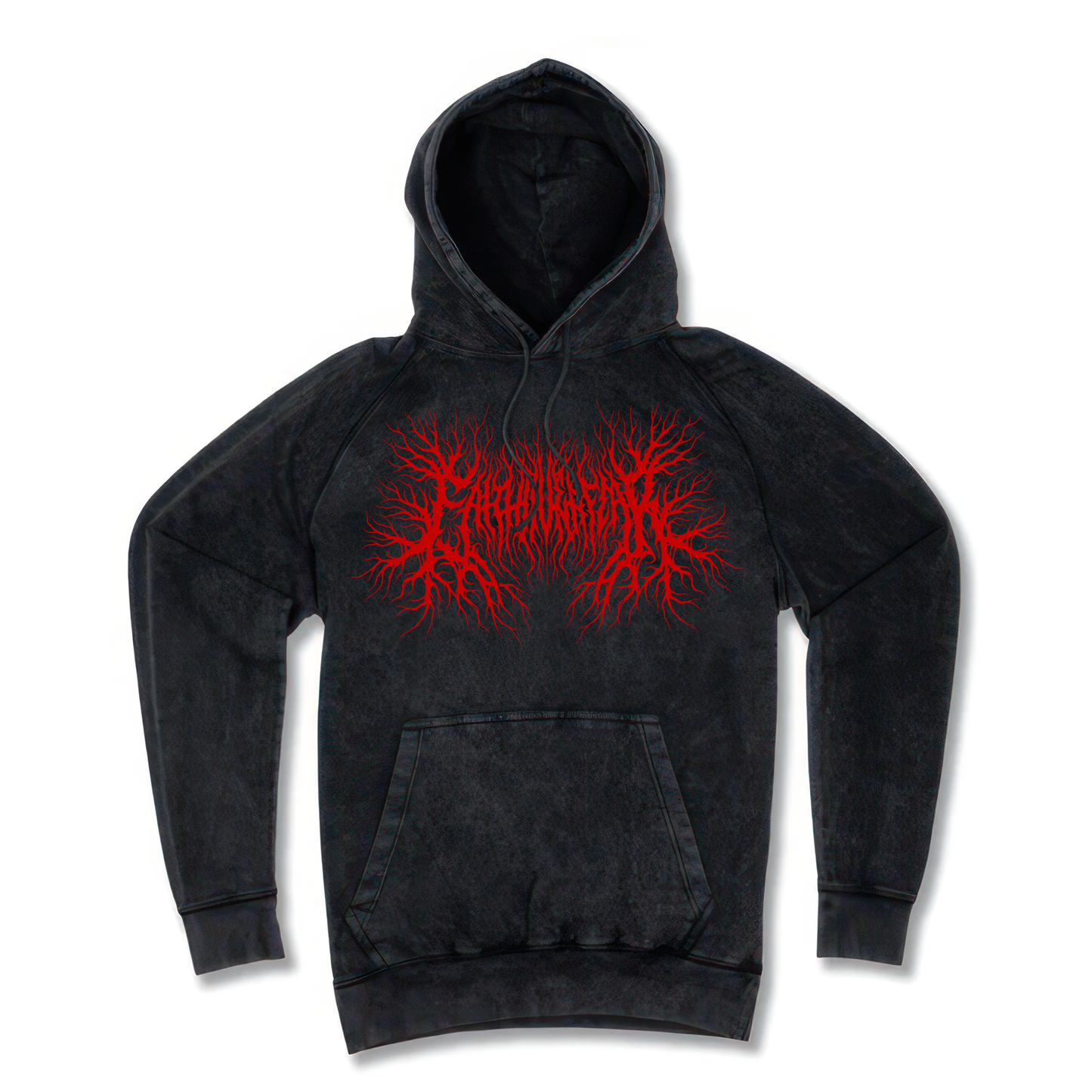 Vintage wash Hoodie Red Design