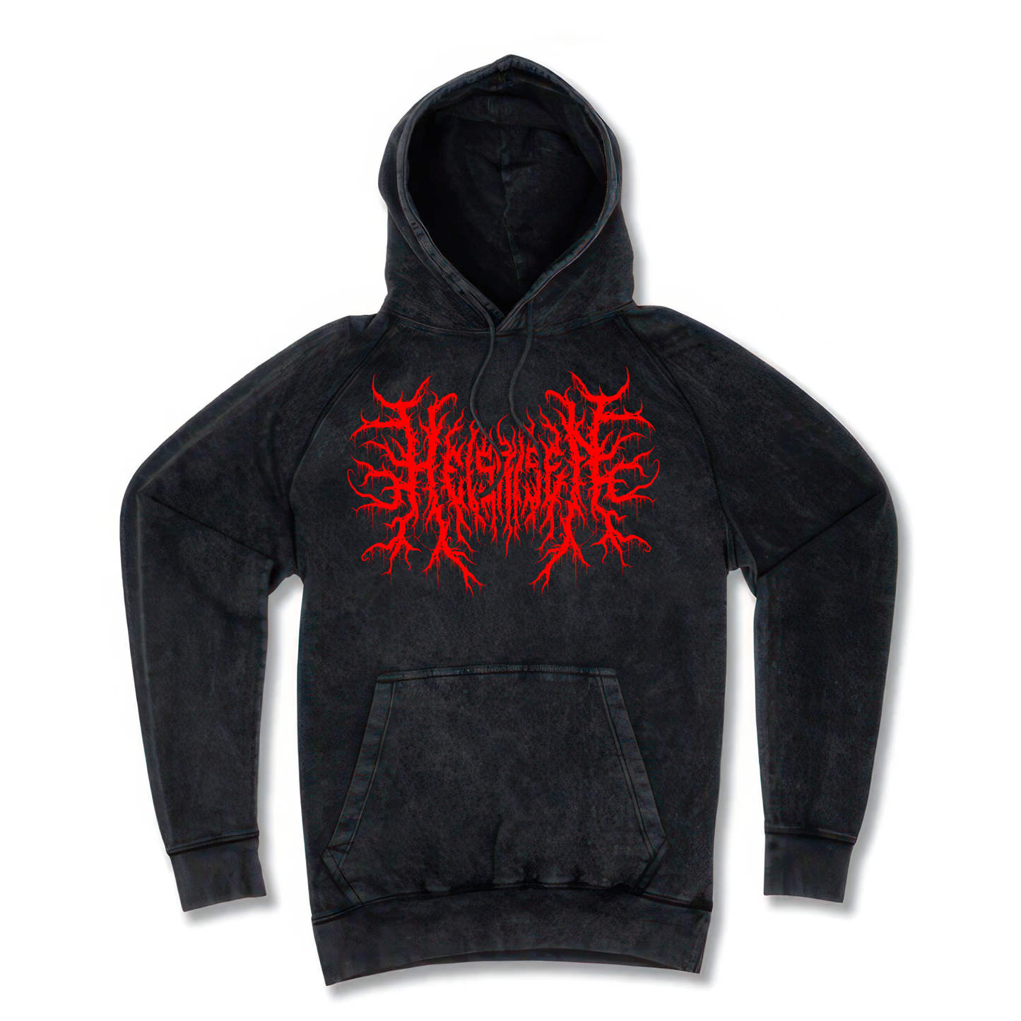 Vintage wash Hoodie Red Design