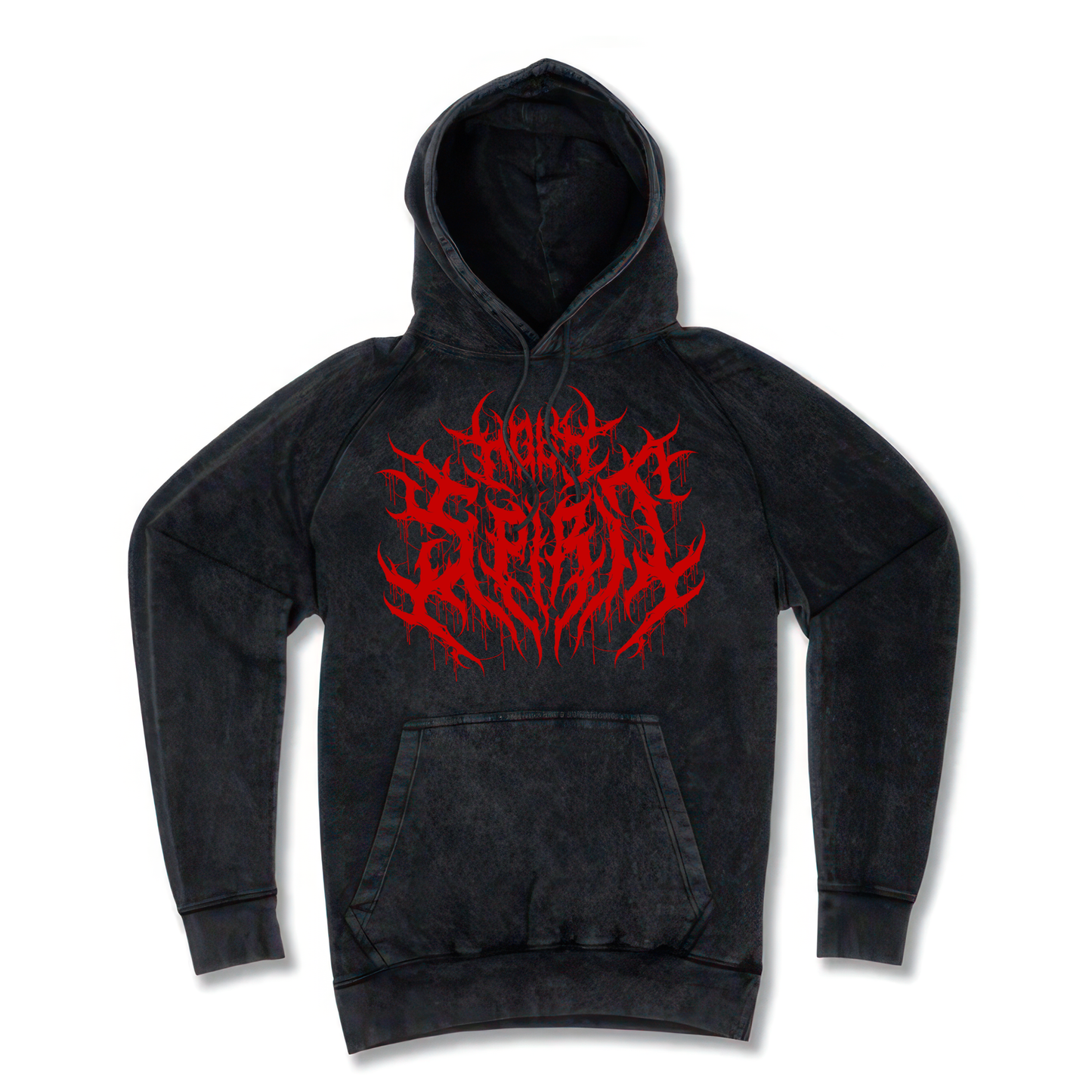 Vintage wash Hoodie Red Design