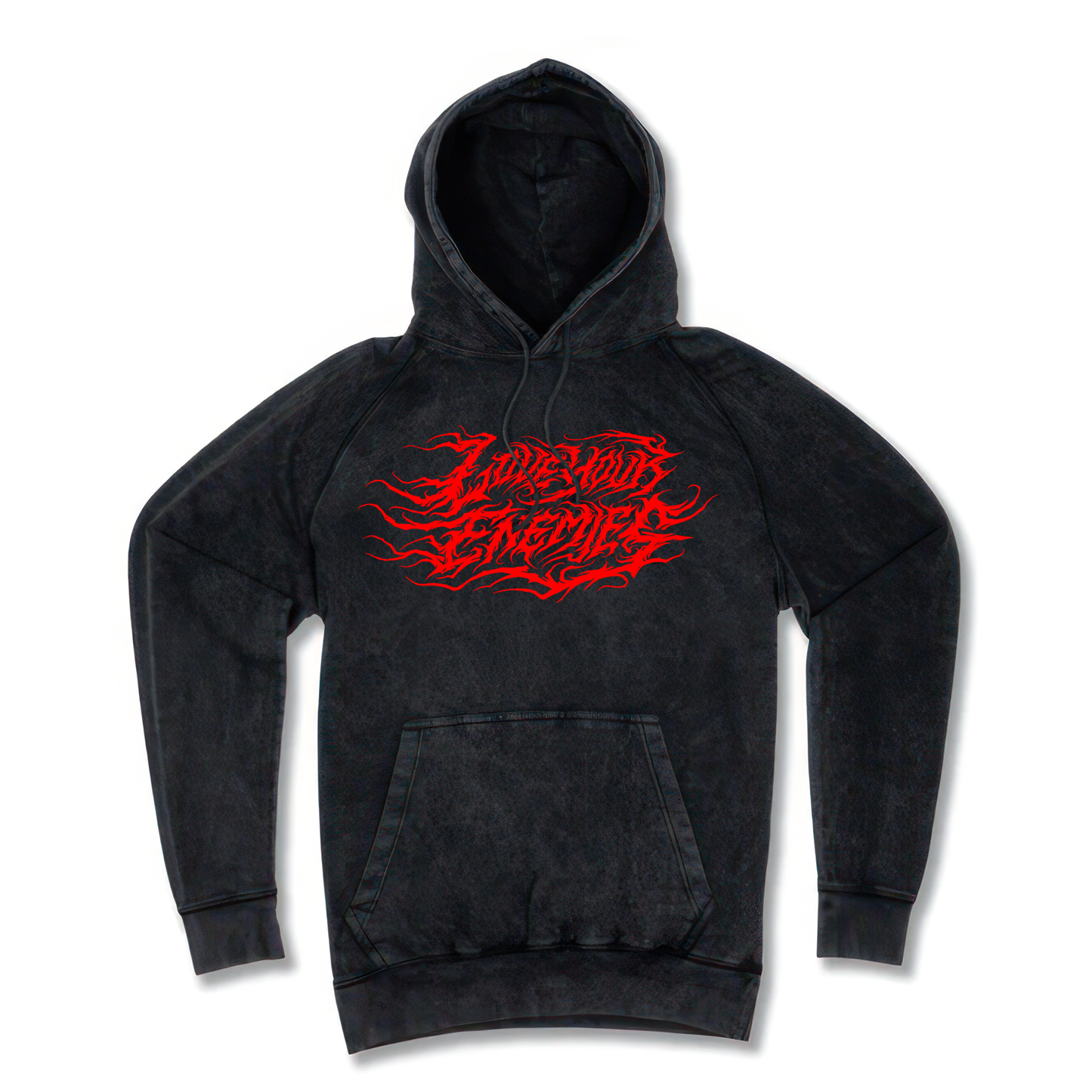 Vintage wash Hoodie Red Design