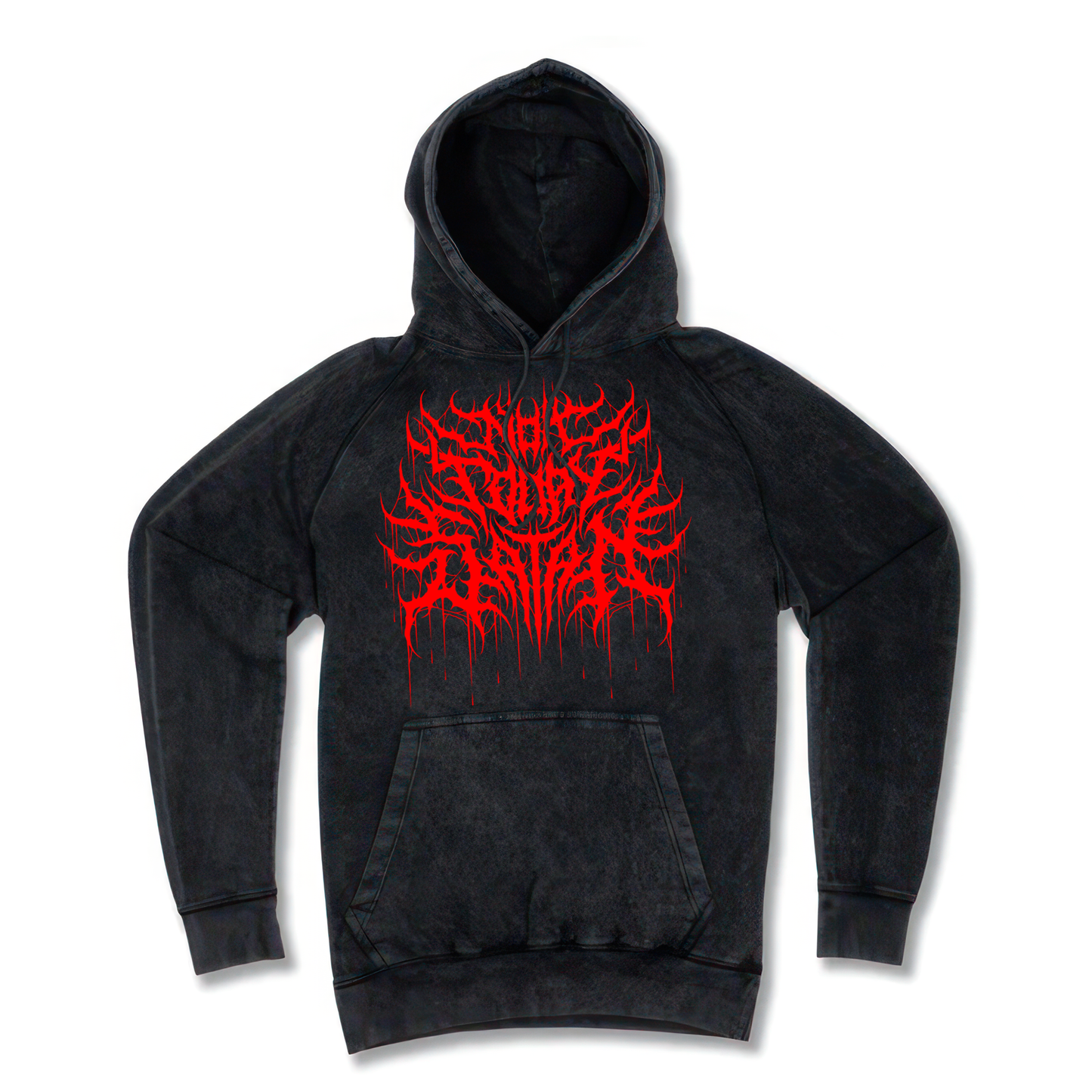 Vintage wash Hoodie Red Design
